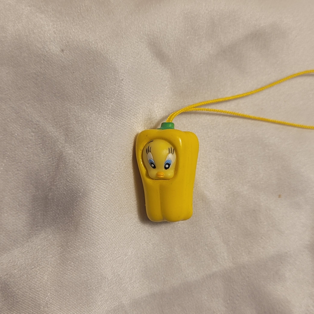 Tweety Bird Yellow Bell Peper Charm Necklace